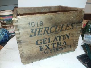 Hercules 10 Lb Gelatin Extra Strength Black Powder Box Gold Mining