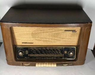 Grundig 4040/w 3d Klang Tube Radio Vintage 1954