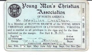 1943 Ymca Of North America Hunton Branch Lynchburg Virginia Montilee Cheatham