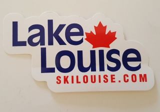 Lake Louise Alberta Banff Ski Resort Area Snowboard/car Souvenir Sticker
