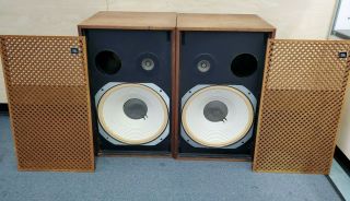 Vintage Jbl Lancer 99 Type S99 Floor Speakers Cabinets,  Og.  Grills,  Org Drivers