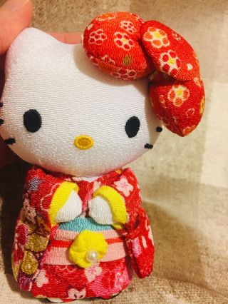 Hello Kitty Sanrio Kimono Plush Doll Rare Red Cute Kawaii Japan Limited F/s