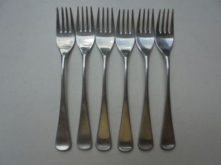 6 Wmf Cromargan Germany Finesse Stainless Salad Forks