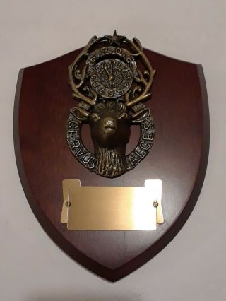 Bpoe Engraveable Award Plaque Elks Lodge Cervus Alces