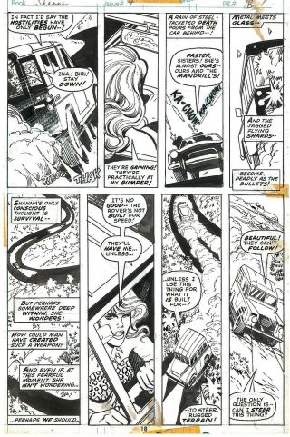 Ross Andru (of Spider - Man Fame) - Shanna The She - Devil 4 Page 17 Art