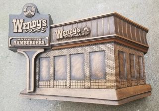 Vintage Wendy’s Restaurant Display Memorabilia Vacuform