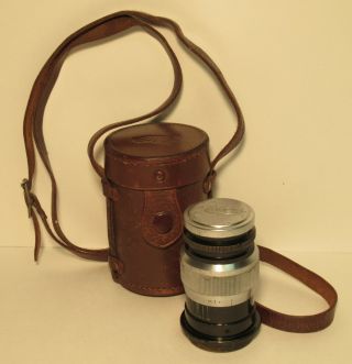 Vintage Leica Prominar No 71974 Lens With Leather Case & Lens Caps