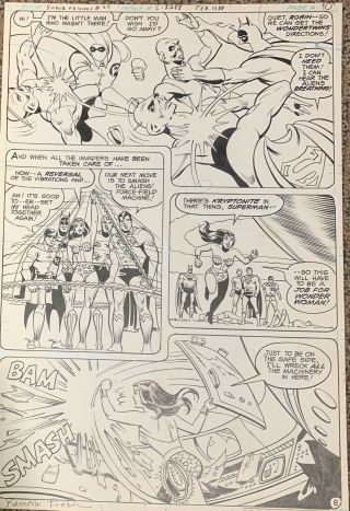 1981 Superfriends 29 Superman Batman Wonder Woman Art Dc Signed Fradon