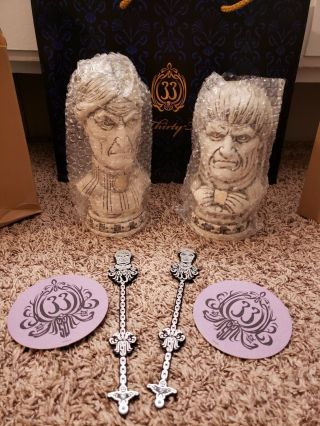 Disney Club 33 Disneyland Haunted Mansion Busts Mugs 50th Anniversary