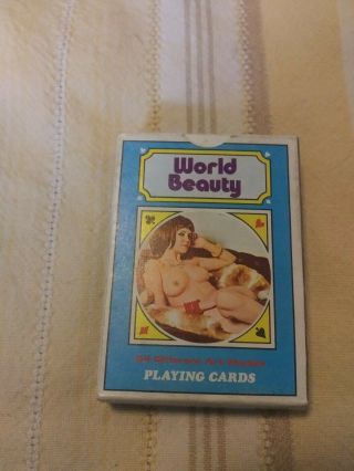 Vintage World Beauty Playing Cards