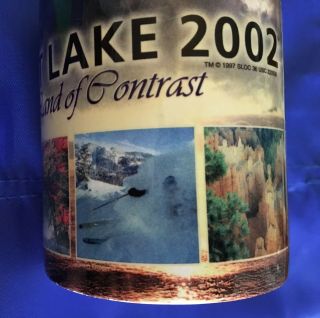 Salt Lake 2002 Olympics Commemorative Mug Land Of Contrast