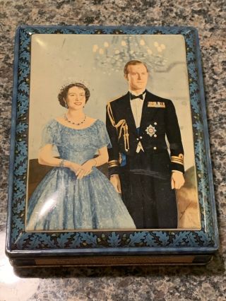 Vintage Confectionery 1953 Dulcet Queen Elizabeth Coronation Commemoration Tin