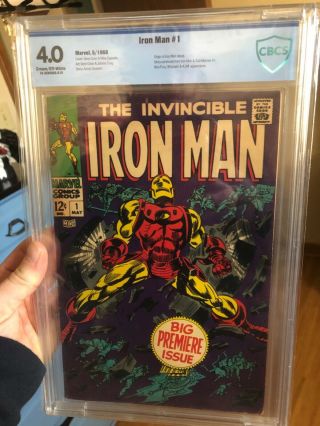 Iron Man 1 (may 1968,  Marvel) Cbcs 4.  0