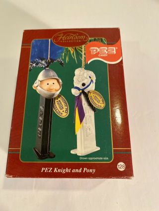Pez Knight And Pony Holiday Heirloom 2003 Christmas Ornament Carlton Cards