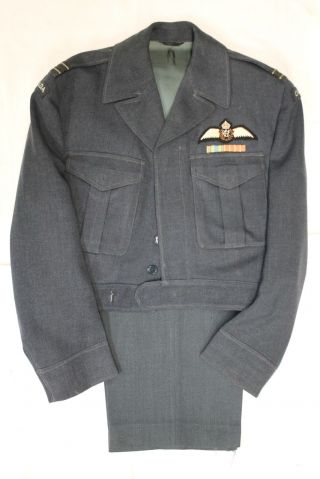Post Ww2 Canadian Rcaf Named Battle Dress And Trousers Pilot