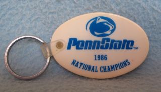Penn State 1986 National Champions 12 - 0 Schedule Keychain,  Souvenir,  Travel