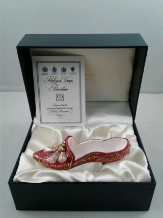 Halcyon Days Porcelain Annual Red High Heeled Shoe