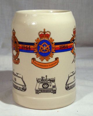 R - C - E - M - E Beer Mug Tankard Royal Canadian Electrical & Mechanical Engineers