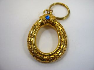 Collectible Keychain: Scale Like Design Gold Tone Loop Quality