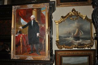 Large Museum Quality Oil Painting Of President George Washington