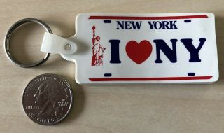 I Love Ny York Buckle Up For Safety Keychain Key Ring 34837