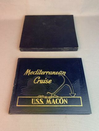 Uss Macon Ca - 132 1953 - 1954 Mediterranean Cruise Deployment Book