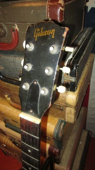 Vintage 1950s Gibson LG - 1 Acoustic Small Bodied Guitar for Repair Need Some Love 3