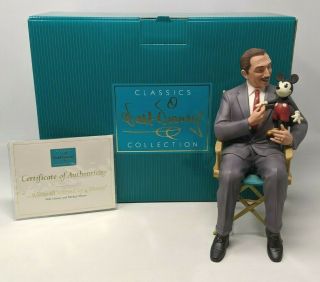 Wdcc Walt Disney And Mickey Mouse It Was All Started By A Mouse Box & A003