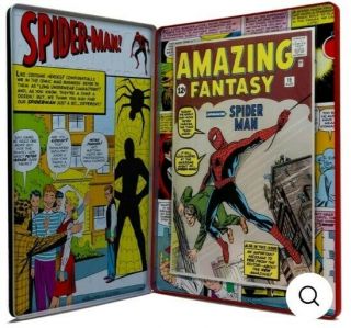 Marvel Fantasy 15 Spider Man Printed On Pure.  999 Silver @