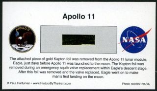 Apollo 11 - Piece Of The Lunar Module,  Eagle,  For Just $14.  95 W/coa