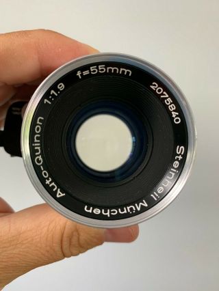 Steinheil Quinon 55mm F1.  9 Vintage Exakta Exacta Exa Mount Lens Angenieux