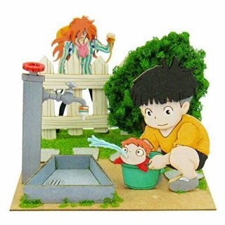 Sankei Studio Ghibli Mini Ponyo Sosuke And Ponyo And Fujimoto Paper Craft
