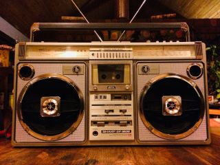 Classic Vintage Sharp Gf - 9696 Radio Cassette Boombox Ghetto Blaster