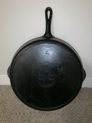 Vintage No.  14 Griswold Erie Pa Lbl Epu Cast Iron Metal Cooking Skillet