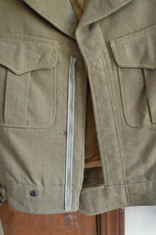 Ww2 Or Post Ww2 ike Jacket Taylored With Zipper 2