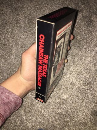 The Texas Chainsaw Massacre Wizard Video Release VHS Tape 1982 Vintage Glossy 3