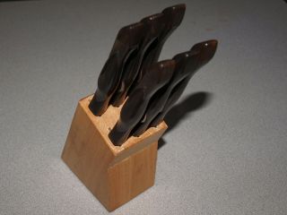 Cutco - Usa - 1759 - Set Of 6 - Steak Table Knives With Block