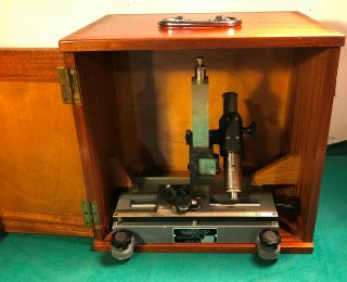 Traveling Microscope Type 2158 Precision Tool & Instrument England 7064 - Hb Boxed