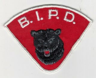 Obsolete Bear Island (bipd) Tribal Police Dept.  Shoulder Patch - Ontario - Canada