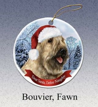 Define Naughty Ornament - Fawn Bouvier Des Flandres