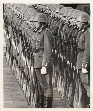 East German National People’’s Army Welcoming Nakita Khrushchev - 1957