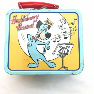 Huckleberry Hound Tin Mini Lunchbox 1999 5 1/2 X 4 3/4 Inch