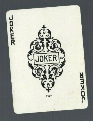 Playing Swap Cards 1 X Vint U.  S.  Joker/jokers Very Old Design