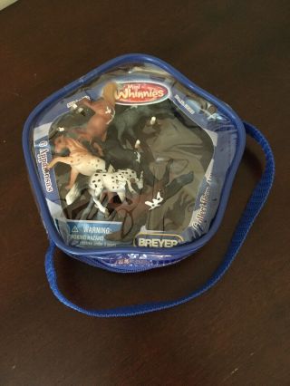 Breyer Mini Whinnies 6 Appaloosas Blue Bag Horses Plastic