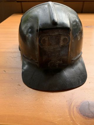 Vintage Msa Comfo Cap) Miners Low Vein Hard Hat Tiger Stripe Wierd Color