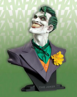 Dc Direct Joker 1:2 Scale Bust Batman Animated Statue The Dark Knight Nib