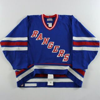 Authentic York Rangers 54 Ccm Jersey Vintage Blank 1990 - 1996