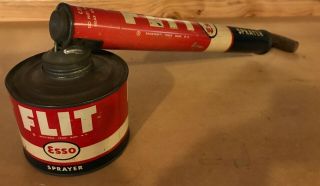 Vintage Esso Oil Flit Bug Sprayer Standard Oil,  Bug Tool,  Complete & Usa