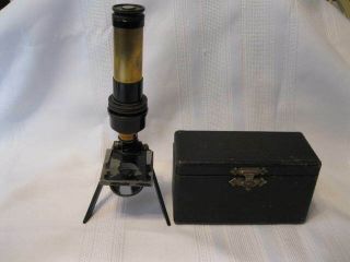 Vintage Bausch & Lomb Folding Field Microscope