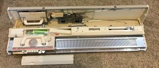 Vintage Brother Kh - 890 Knitting Machine W/ Carriage Accessories Please Read